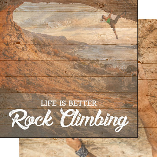 Stamping Station - Life is Better Rock Climbing Paper